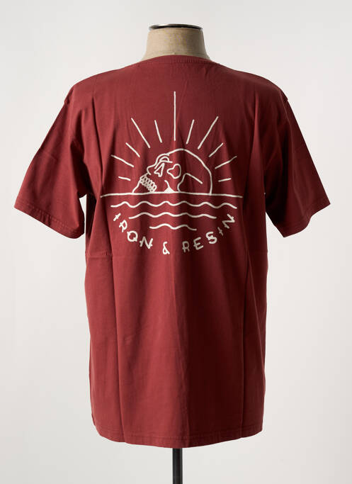 T-shirt marron IRON AND RESIN pour homme