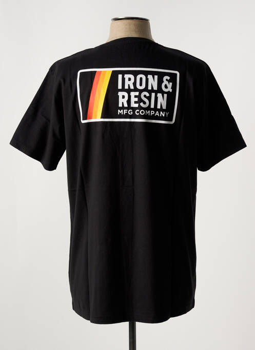 T-shirt noir IRON AND RESIN pour homme