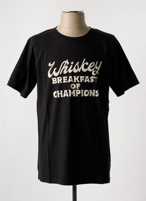 T-shirt noir IRON AND RESIN pour homme