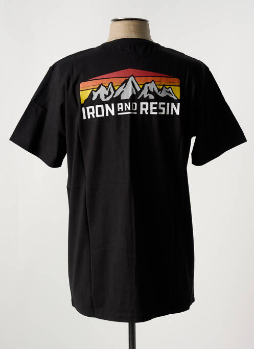 T-shirt noir IRON AND RESIN pour homme