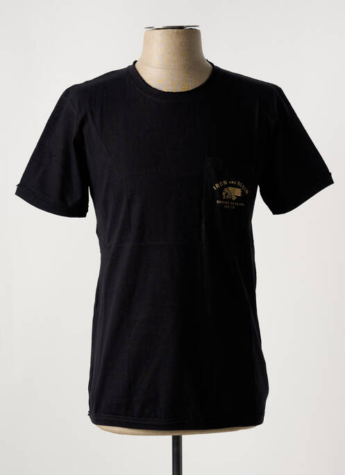 T-shirt noir IRON AND RESIN pour homme