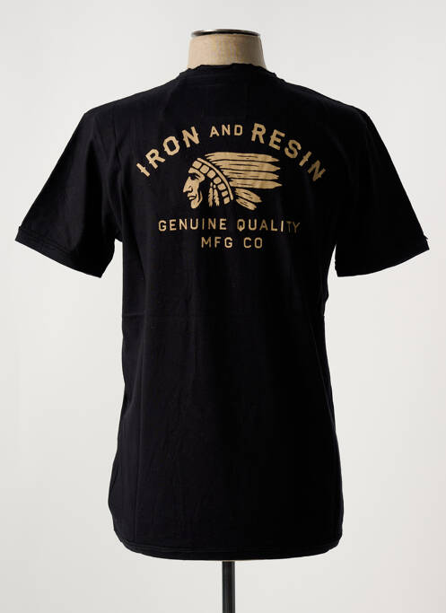 T-shirt noir IRON AND RESIN pour homme