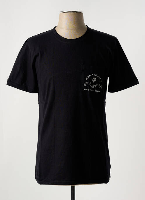 T-shirt noir IRON AND RESIN pour homme