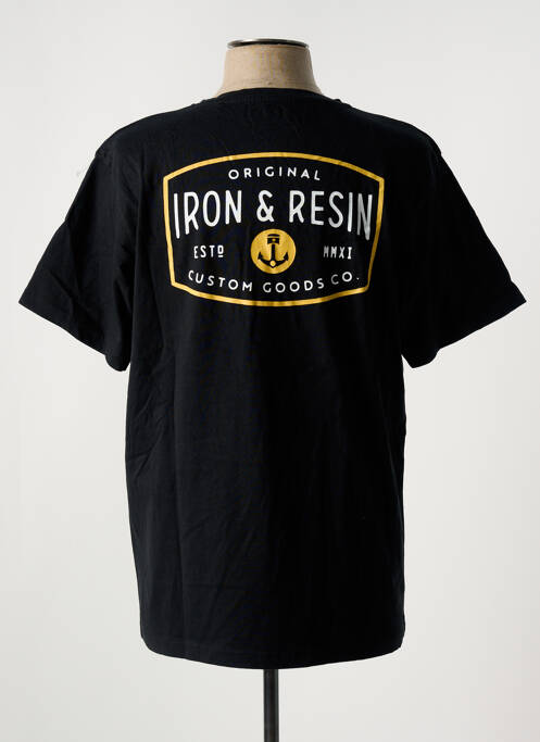 T-shirt noir IRON AND RESIN pour homme