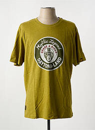 T-shirt coupe droite manches courtes vert DAYTONA homme