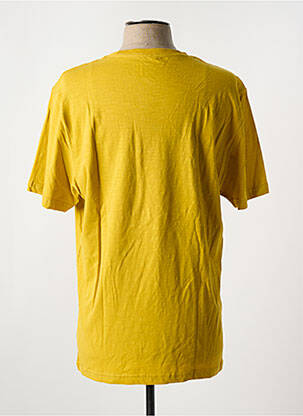 T-shirt coupe droite manches courtes jaune DAYTONA homme