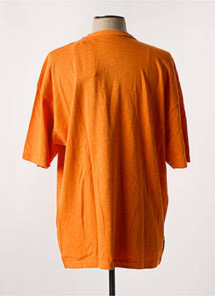 T-shirt coupe droite manches courtes orange DAYTONA homme