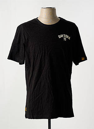 T-shirt coupe droite manches courtes noir DAYTONA homme