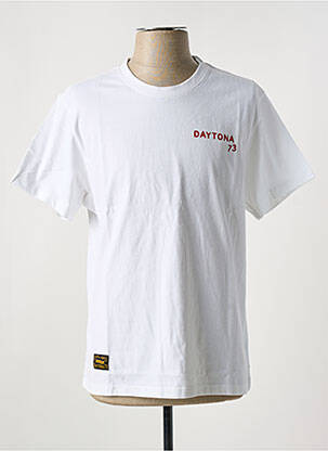 T-shirt stretch manches courtes blanc DAYTONA homme