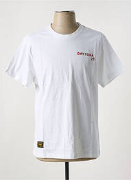 T-shirt stretch manches courtes blanc DAYTONA homme
