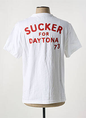 T-shirt stretch manches courtes blanc DAYTONA homme