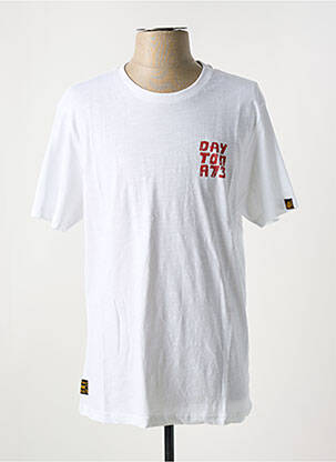 T-shirt coupe droite manches courtes blanc DAYTONA homme