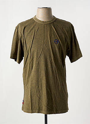 T-shirt coupe droite manches courtes vert DAYTONA homme
