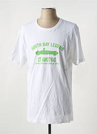 T-shirt coupe droite manches courtes blanc DAYTONA homme