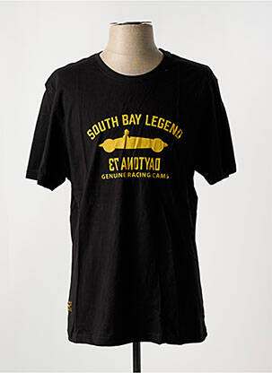 T-shirt coupe droite manches courtes noir DAYTONA homme