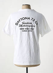 T-shirt blanc DAYTONA pour homme seconde vue