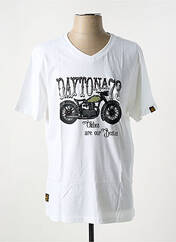 T-shirt blanc DAYTONA pour homme seconde vue