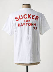 T-shirt blanc DAYTONA pour homme seconde vue