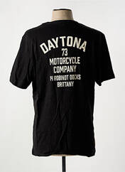T-shirt noir DAYTONA pour homme seconde vue