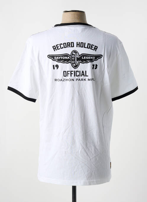 T-shirt blanc DAYTONA pour homme
