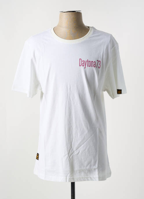 T-shirt blanc DAYTONA pour homme