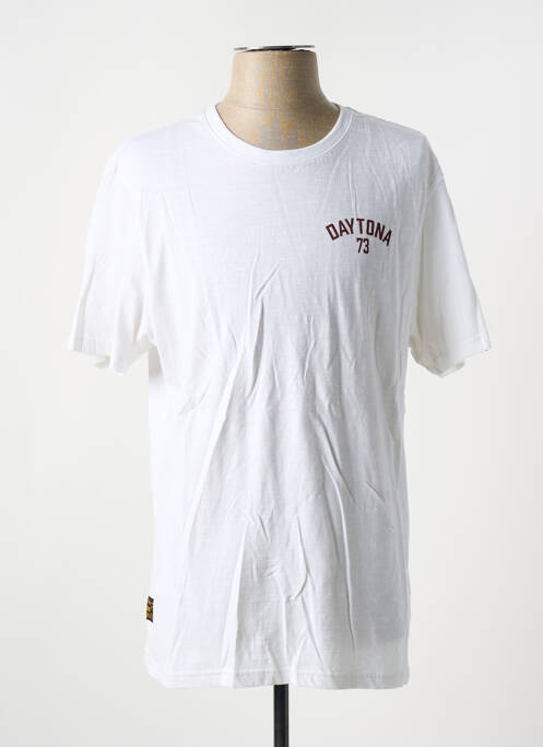 T-shirt blanc DAYTONA pour homme
