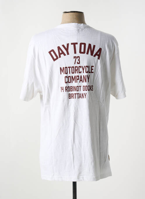 T-shirt blanc DAYTONA pour homme