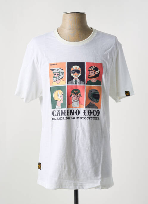 T-shirt blanc DAYTONA pour homme