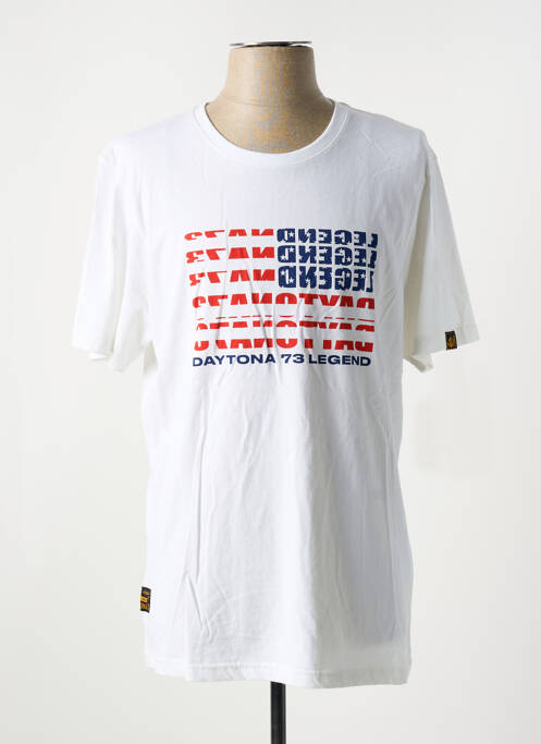T-shirt blanc DAYTONA pour homme