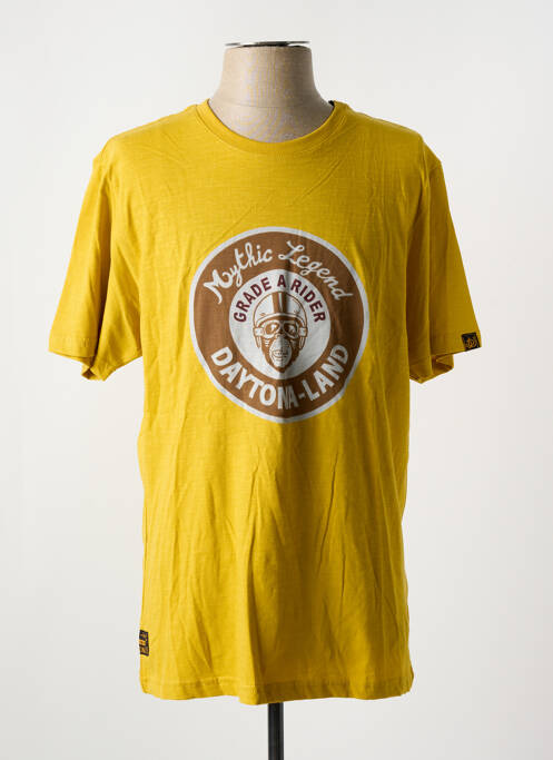 T-shirt jaune DAYTONA pour homme