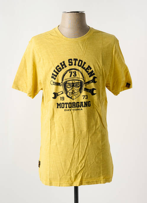 T-shirt jaune DAYTONA pour homme