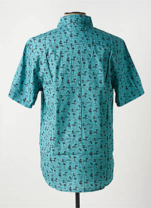 Chemise manches courtes imprimé fantaisie bleu IRON AND RESIN homme