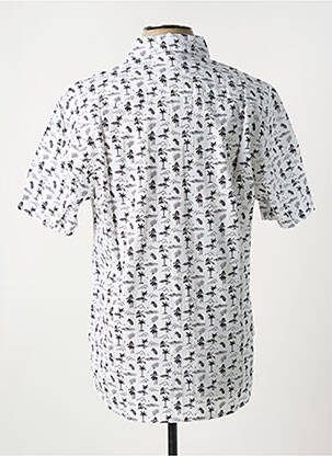 Chemise manches courtes imprimé fantaisie blanc IRON AND RESIN homme
