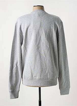 Pull col rond manches longues gris DAYTONA homme