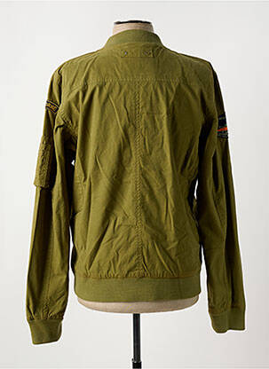 Blouson finition bords-côtes vert DAYTONA homme