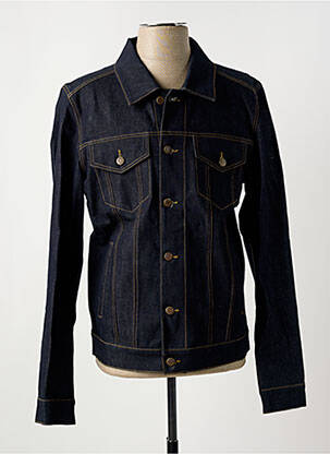 Veste casual fermeture boutonnée sur le devant bleu DAYTONA homme