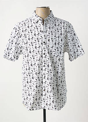 Chemise manches courtes blanc IRON AND RESIN pour homme