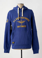 Sweat-shirt à capuche bleu DAYTONA pour homme seconde vue