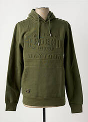 Sweat-shirt à capuche vert DAYTONA pour homme seconde vue