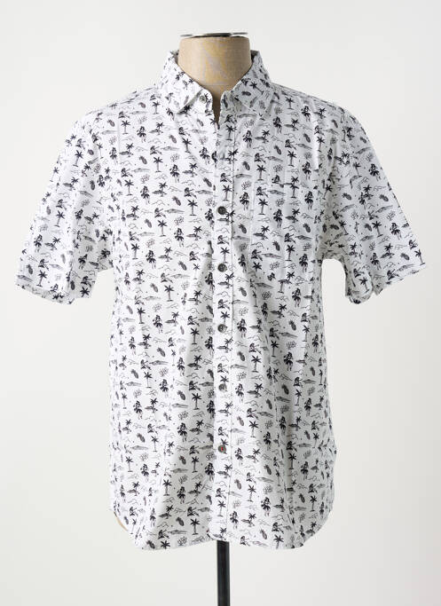 Chemise manches courtes blanc IRON AND RESIN pour homme