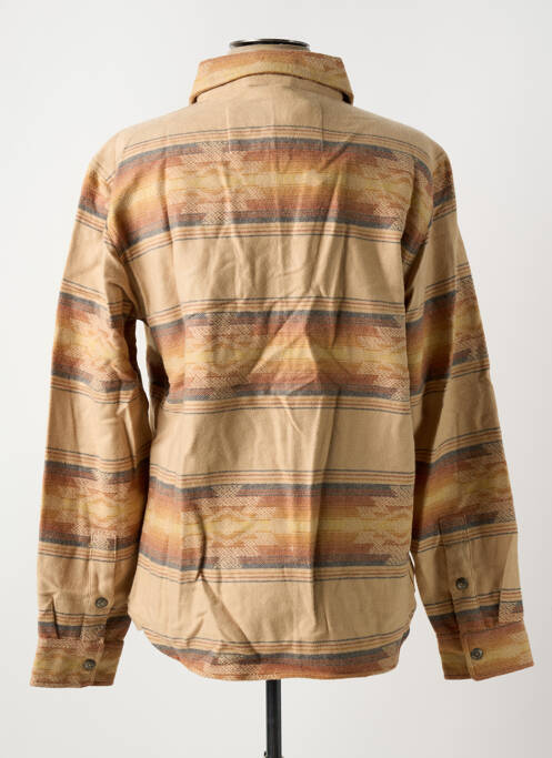 Chemise manches longues beige IRON AND RESIN homme