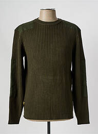 Pull col rond manches longues vert DAYTONA homme