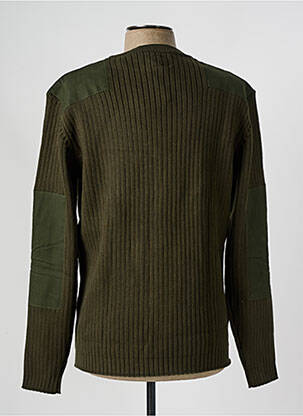 Pull col rond manches longues vert DAYTONA homme