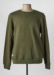 Pull col rond manches longues vert DAYTONA homme