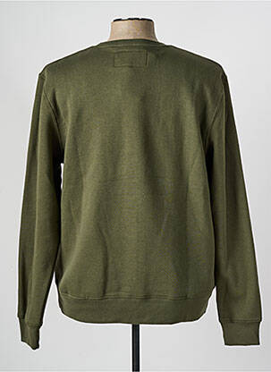 Pull col rond manches longues vert DAYTONA homme