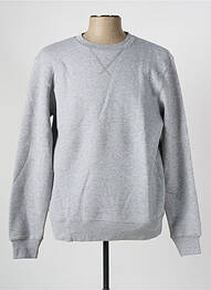 Pull col rond manches longues gris DAYTONA homme