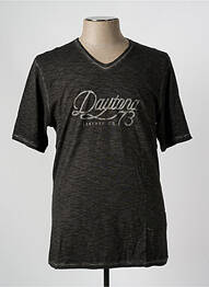 T-shirt coupe cintrée manches courtes gris DAYTONA homme