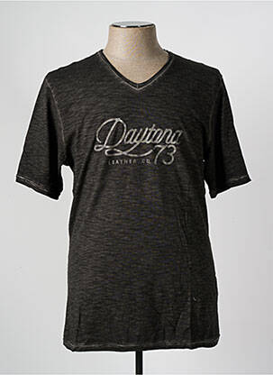T-shirt coupe cintrée manches courtes gris DAYTONA homme