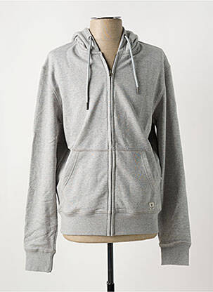 Veste casual resserrée sur le bas gris IRON AND RESIN homme