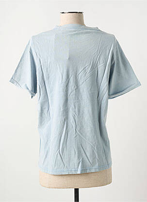 T-shirt coupe droite manches courtes bleu clair ROSE GARDEN femme